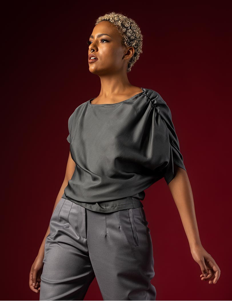 FW 011-2025 grey blouse...
