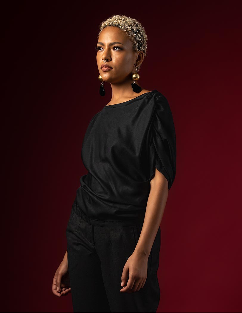 FW 011-2025 black Blouse...