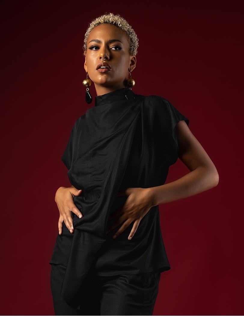 FW 103-2025 black Blouse...