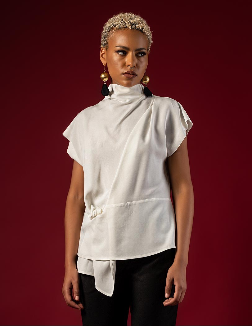 FW 103-2025 ecru blouse...