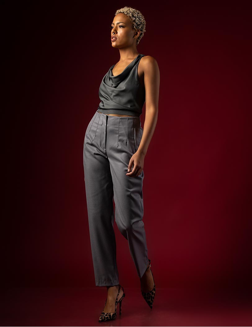 FW 110-2025 grey Pants with Pockets