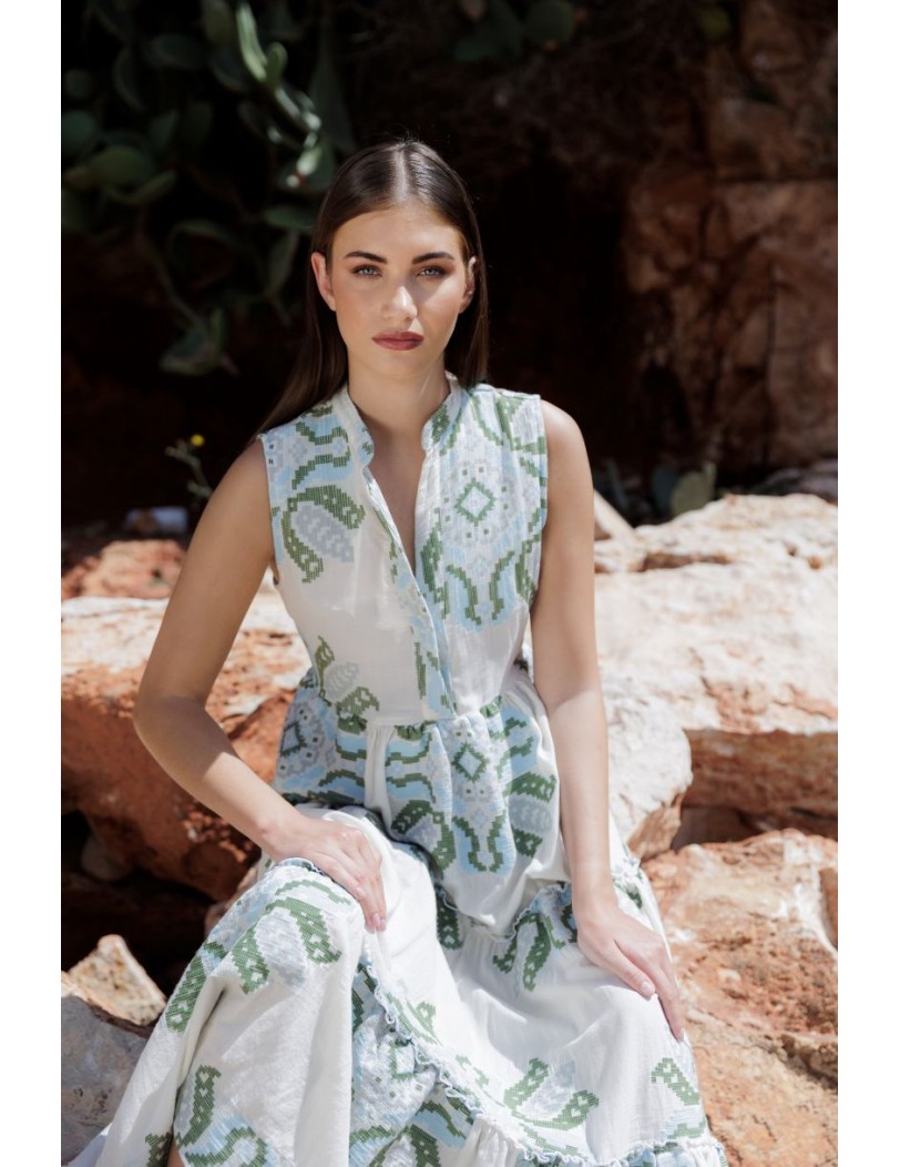 Sifnos-130 Long Jacquard...