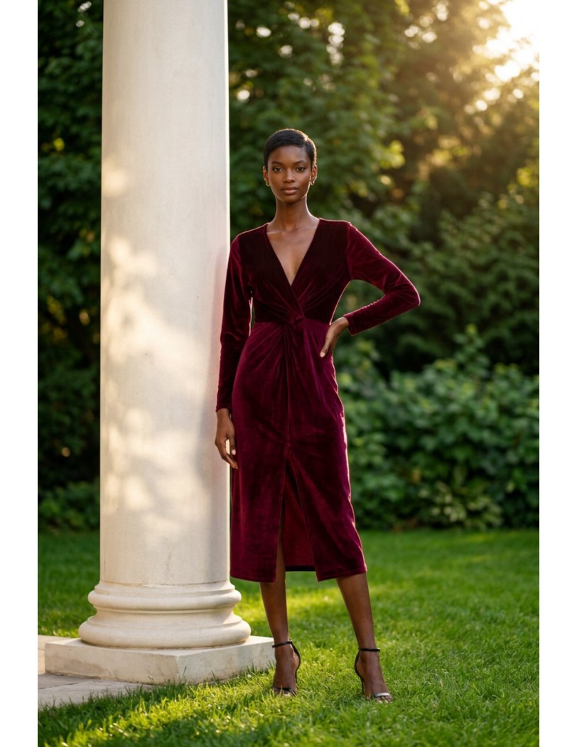 1010 bordaux dress
