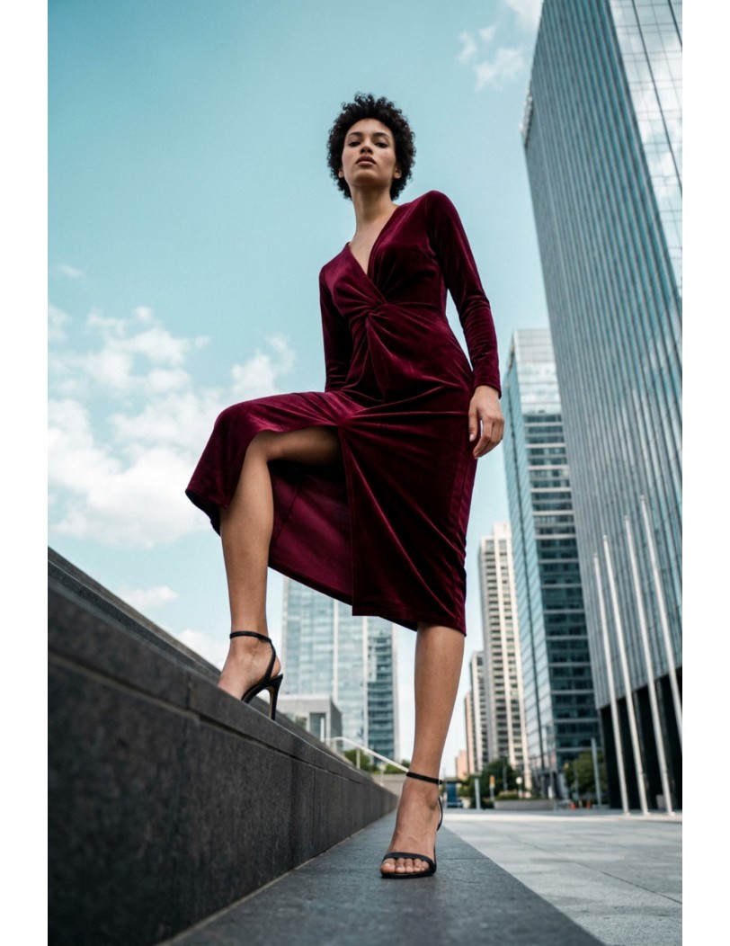1010 bordaux dress
