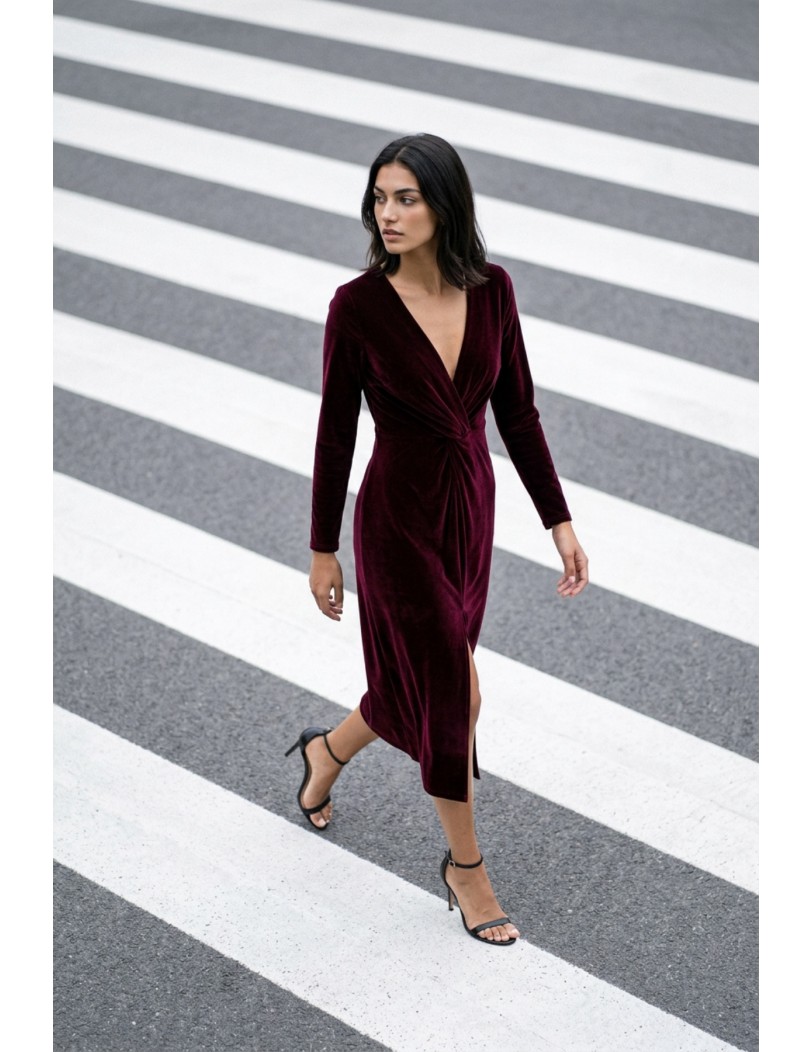 1010 bordaux dress