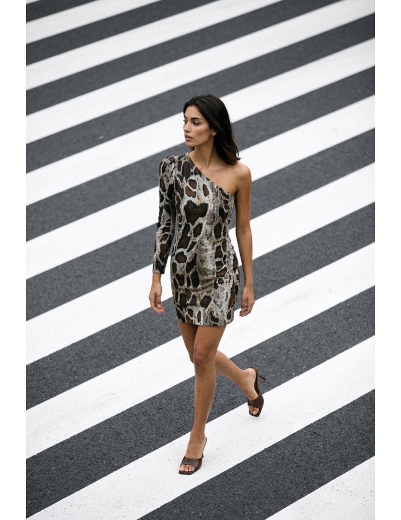 1016 animal print dress